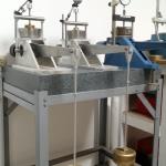 In-house soil testing laboratory with multiple consolidation test setups.