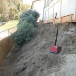 Compaction testing of existing on-site soils for slope repair