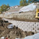 Fill Placement During Segmental  Wall Construction