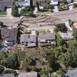 Aerial View Soledad Mountain Road Landslide 