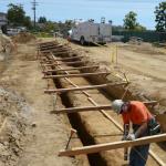 Footing Excavation for Site Retaining Wall.